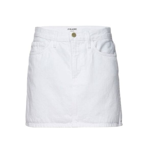 Frame Denim Dresses & Skirts - FRAME Le Mini Denim Skirt Blanc White 26